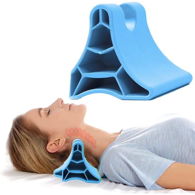 Herramienta de Liberación Occipital Portátil Azul para Masaje de Punto de Acupresión Muscular Profun