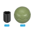 thumbnail image 3 of Unique Bargains 0.59'(15mm) Chair Feet Replacement Plastic Camping Chair Leg Tips Cap Protector Green 4 Pack, 3 of 7