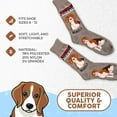 thumbnail image 2 of Men's Beware of Dog Beagle Crew Socks, 2 of 5
