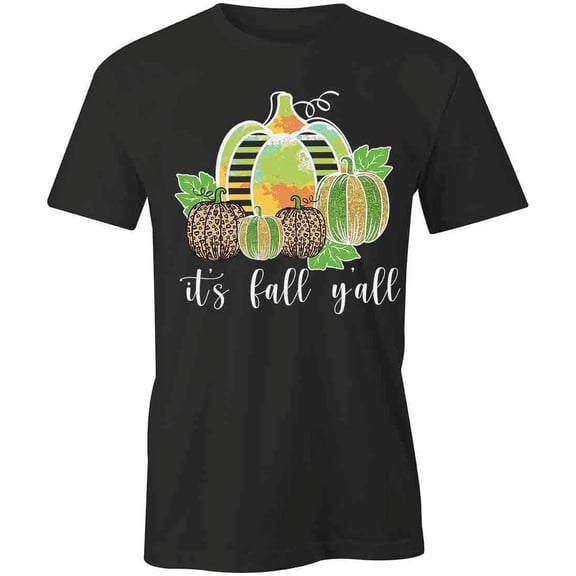 It's Fall Y'all T-Shirt | Cute Autumn Black Tee Gift