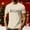 (Casual 88)Beige, variant on DayScoop Mens Short Sleeve T-Shirts Casual T Shirt Summer Christmas Print Sports Fashion Round Neck Top Shirts