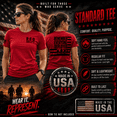 thumbnail image 5 of Wild Bobby RED Friday US Shirt Remember Everyone Deployed Flag Sleeve Print Women Graphic Tee, 5 of 8