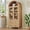 Oak+Arched Top, variant on Tomnk 71" Tall Pantry Cabinet, Arched Cabinet, Kitchen Storage Cabinets with 2 Large Drawers & Adjustable Shelves & Glass Door for Living Room, Kitchen, Dining Room, Natrual