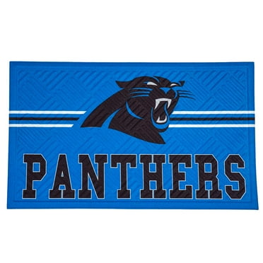 Carolina Panthers Embossed Door Mat