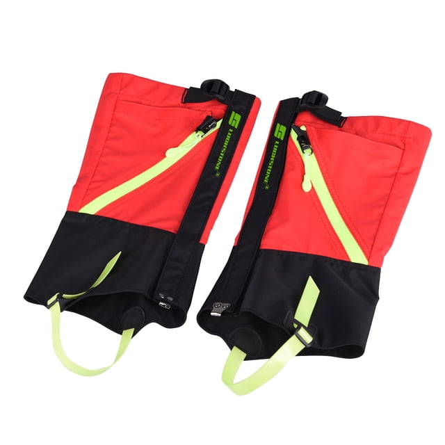 impermeable a prueba al aire libre senderismo esquí nieve poinas cubierta de pierna rojo Sunnimix Polainas