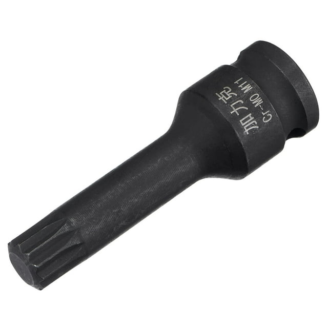 Unique Bargains M11 Impact Spline Bit Socket, 3/8' Square Drive 60mm Length CR-MO Metric Sizes