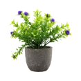 thumbnail image 1 of Bearachild Decoración artificial elegante de la planta en conserva fácil limpiar el árbol artificial del dinero en pote respetuoso del medio Decoración aliento de bebe morado, 1 of 6