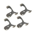 thumbnail image 3 of 10Pcs Coat Hooks Small Double Prong AntiRust Sturdy Durable Convenient Wall Mounted Tiebacks for Coat Clothing Keys, 3 of 8