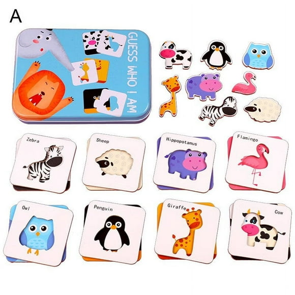 24Pcs/Set Shape Matching Game Bright Color Hand-eye Coordination Wood Vegetables Matching Puzzles Toys for Children