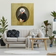 thumbnail image 2 of Stupell Industries Funny Classic Vintage Style White Dog Wearing Military Uniform, 36 x 36, Design by Amanda Greenwood, 2 of 6