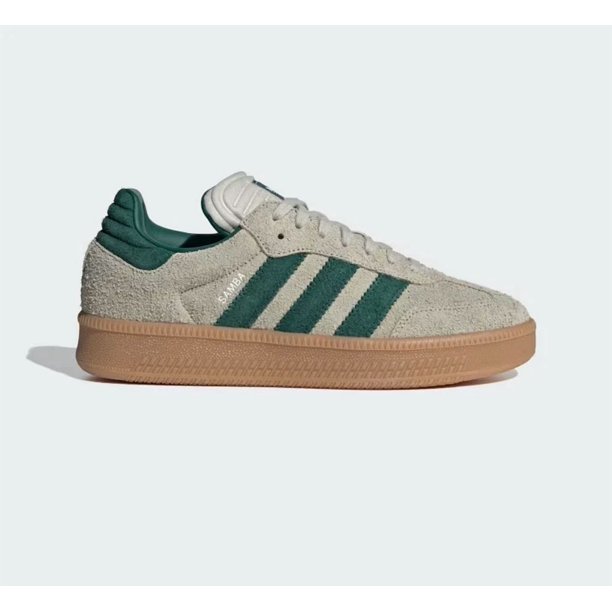 Adi-das Samba XLG Putty Grey Collegiate Green Mens JI3197 NEW Multi Sz