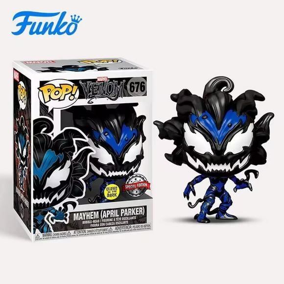 Funko POP Marvel Mayhem Aprl Parker Glow-in-the-dark limited #676 Vinyl Figure Dolls Action Figure Toys Collectible Dolls Gifts