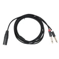 thumbnail image 2 of MYG XLR to Dual RCA Y Splitter Cable Anti-Shielding for Mixer Power Amp Mic, 2 of 9