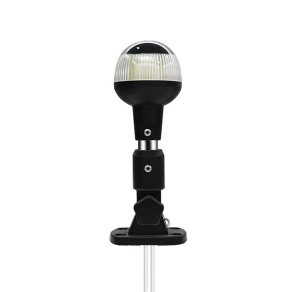 Sebnux Blanc LED Replier Bateau Poupe Lumière Bateau Ancre Lumière pour Ponton et Bateau de Pêche (6 Pouces Pliable)