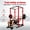 red, variant on Adjustable Power Cage 1200LBS Squat Rack with Pull-Up Bar J-Hooks & Safety Bars, Commercial Home Gym Equipment