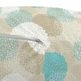 thumbnail image 3 of Abstract Pouf Cover with Zipper, Rounds with Smaller Dots and Circles Pastel Color Motifs Illustration, Soft Decorative Fabric Unstuffed Case, 30" W X 17.3" L, Tan White and Sky Blue, by Ambesonne, 3 of 5