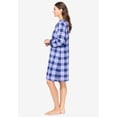 thumbnail image 3 of Dreams & Co. Plus Size Thermal Henley Sleepshirt, 3 of 6
