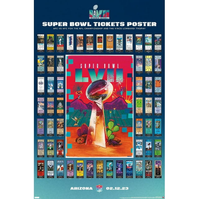 Ligue NFL - Collage de billets Super Bowl LVII