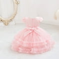 thumbnail image 4 of breaise Baby Girls Tulle Flower Dresses Princess Wedding Birthday Party Tutu Elegant Special Occasion Dress 7m-3Y, 4 of 5