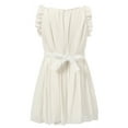 thumbnail image 2 of Richie House Little Girls White Belt Pleated Special Occasion Dress 3/4, 2 of 2