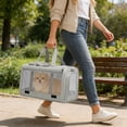 thumbnail image 6 of Dog Purse,Cat Carry Bag for Puppy Pet, Portable Pet Transport Bag with Storage, Large Space Airline Approved Pet Carrier for Hiking Camping (47x30x31cm), 6 of 6