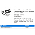 thumbnail image 2 of Automatic Transmission Filter Kit - Compatible with 1987 - 1994 Mitsubishi Precis 1.5L 4-Cylinder 1988 1989 1990 1991 1992 1993, 2 of 2