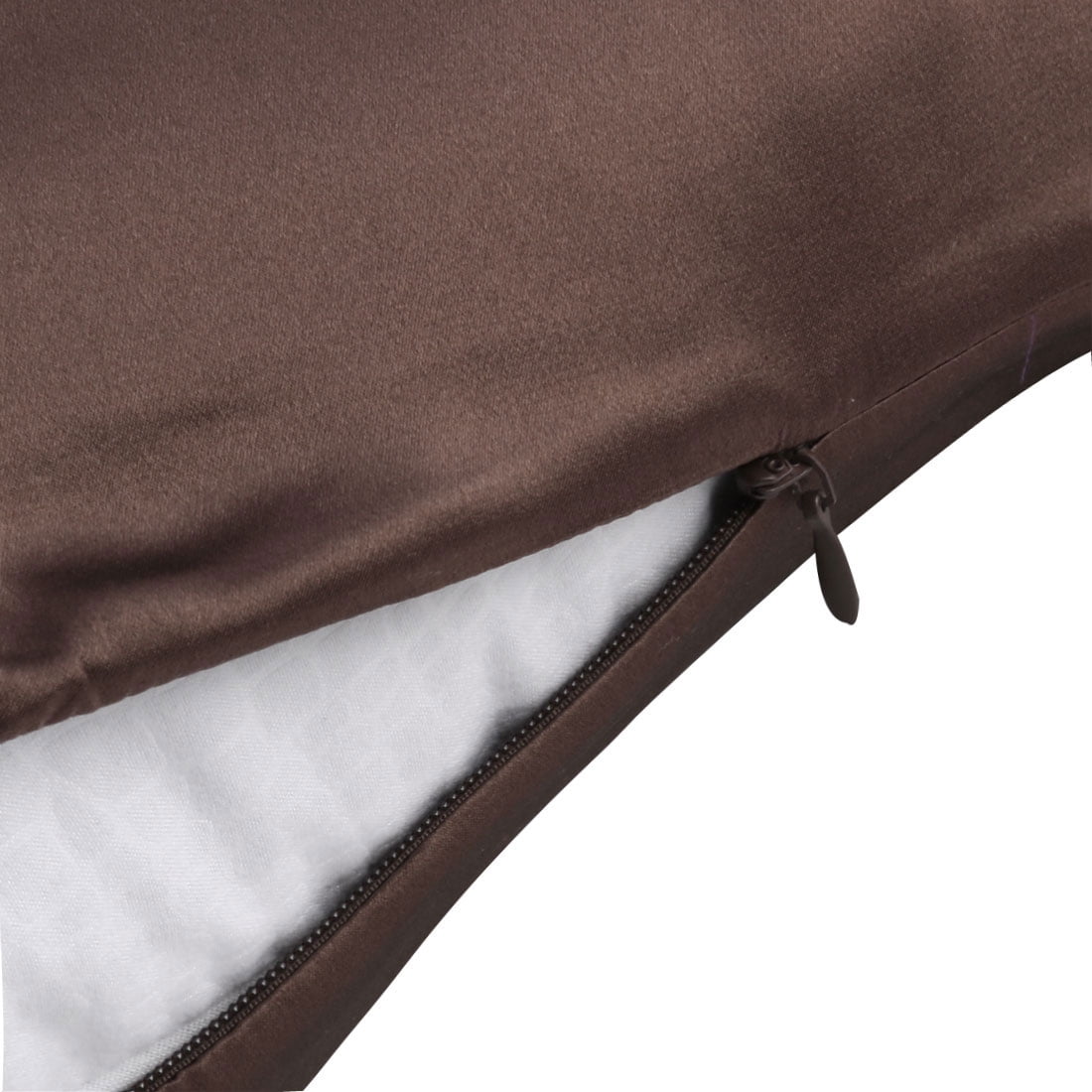 Unique Bargains 1 Piece 100% Silk Pillowcase Coffee Travel