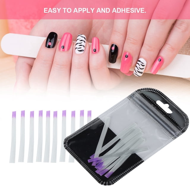 Yuyte 10Pcs Professional Nail Extension Fiberglass Nail Repairing Fiber Glass Manicure Tool
