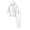 White, variant on IWRICH Men's 2 Pieces Linen Set Casual Long Sleeve Button down Hoodies Beach Loose Fir Pants Summer Outfits White XL