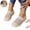 Khaki, variant on Mfakffe Orthopedic Womens Sneakers Color Block Knit Slip On Shoes Breathable Mesh Lightweight Casual Low Top Daily Shoes