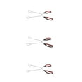 thumbnail image 3 of Hemoton 3-Piece Stainless Steel Barbecue Tongs Set for Grilling, Cooking, Flipping Food, Bread, Toast, Kitchen Utensils, BBQ Clips, 3 of 8