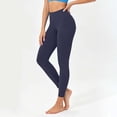 thumbnail image 5 of VBVC Women's High Waisted Yoga Leggings , Squat Proof Workout Trousers For Women , Ladies' Tummy Control Running Pants with Pockets, *Navy , XX-Large, 5 of 9