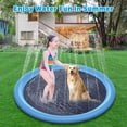 thumbnail image 1 of Almohadilla de aspersor para mascotas Cojín inflable de agua fría de verano para piscina (150 cm) Likrtyny Para estrenar, 1 of 7