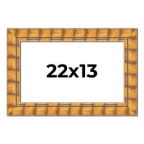 22x13 Frame Beige Real Wood Picture Frame Width 3 inches | Interior Frame Depth 0.5 inches |