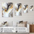 thumbnail image 4 of Designart White And Gold Marble Abstract II Canvas Wall Art, 4 of 5