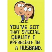 Recycled Paper Greetings Special Quality: Couple Hugging Funny / Humorous Father's Day Card for Husband