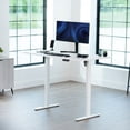 thumbnail image 2 of VIVO Electric 60” x 30” Stand Up Desk Workstation, White Table Top, White Frame, 2 of 8