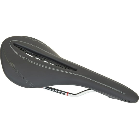 Tioga Undercover Stratum Saddle, Titanium Rail - Black