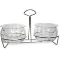 thumbnail image 2 of Prodyne Double Ice Dip Bowls with Caddy, One Size, Clear, 2 of 6