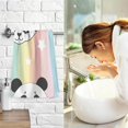 thumbnail image 7 of SKYSONIC Panda Rainbow Patterned Hand Towels 2 PCS, Cotton Bath Towel for Drying Face Hands Body ,Absorbent Lightweight Towels for Bathroom Ktichen Travel Gym, 16"x28", 7 of 7