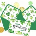 thumbnail image 1 of Jienlioq 10 St. Patrick's Day Greeting Cards Blank Cards Envelopes Stickers Green Shamrocks, 1 of 7