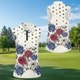 thumbnail image 5 of Jeiento Couples Matching Golf Shirts Relaxed Fit Outdoor Running Sweatshirts Couples Athletic Outfits Matching Sets Gym Workout Jogging Exercise, Patriotic Star Flowers Print, Women's M, 5 of 7