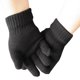 thumbnail image 2 of Guantes Negros Térmicos Aislados de Acrílico con Puño Acanalado para Clima Frío para Hombre, 2 of 4