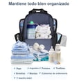 thumbnail image 2 of Mochila Pañalera Para Bebé, Impermeable Y Espaciosa, Con Bolsillos Térmicos Para Biberón, Organizador Multifuncional, Ideal Para Mamás Y Papás, Diseño Moderno Y Cómodo Modelo Negro, 2 of 4