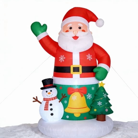 Firstness Christmas Inflatable Christmas Blow ups with LED Lights, Outdoor Decoration for Yard Garden Party