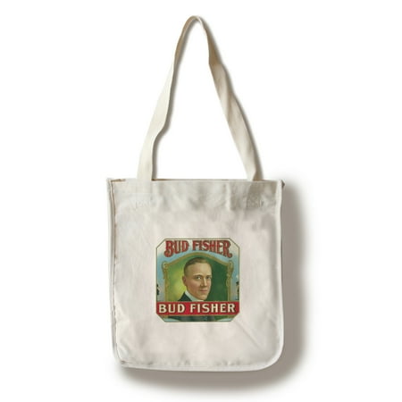 Bud Fisher Brand Cigar Outer Box Label (100% Cotton Tote Bag - Reusable)