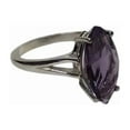 thumbnail image 4 of Natural Amethyst Ring, AAA Amethyst Gemstone Ring, February Birthstone, Designer Ring, Womens Ring, Gold Micron, 925 Sterling Silver, promise Ring, Dainty Minimal Stacking jewelry, Birthday Gift Ring, 4 of 5