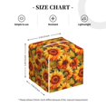 thumbnail image 2 of Tissue Box Cover, watercolor sunflowers Aesthetic cute Leather Tissue Box Holder - Tissue Case Facial Paper Organizer for Bathroom, Vanity Countertop, Tabletop, Car, Night Stands, 2 of 7