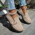thumbnail image 2 of Juosiy Platform Loafers for Women Comfortable Suede Slip On Work Dressy Shoes Casual Walking Sneakers, 2 of 8