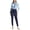 Blue, variant on Women'S Classic Swimwear Long Sleeve Full Cover Swimsuit Rash Guard, 3pcs Set
